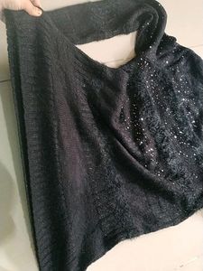 partywear woolen long top/one-piece