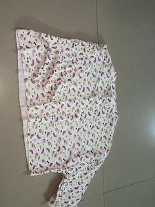 Floral Cropped Long Sleeve TShirt