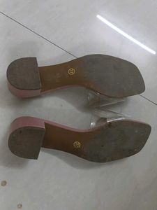 Pink Block Heels Stylish women