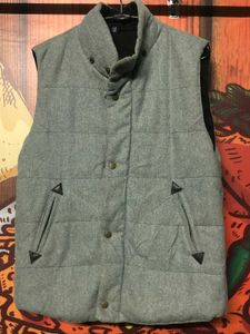 Gray Padded Vest Jacket made in South Korea