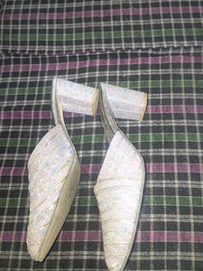 Silver Sparkly Heels