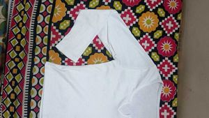 Aesthetic White Crop Top With Full Sleeves .