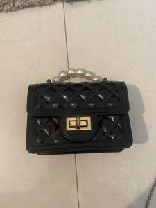 Quilted Mini Bag combo of two pink and black