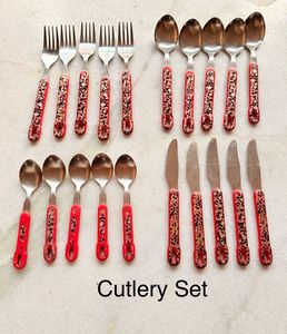 💥 Melamine,Steel Dinnerware Set 35 pieces