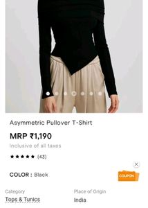 Savana Asymmetrical Off Shoulder Top