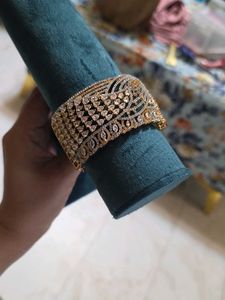 AD Cubic Zirconia Jaal Style Bracelet