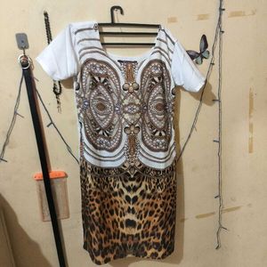 Patterned Mini Dress