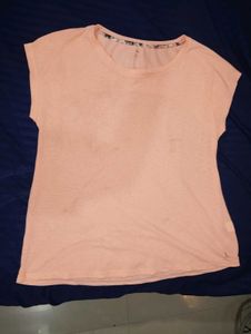 Peach Casual Top