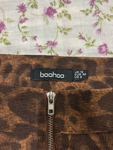 Leopard Print Mini Skirt