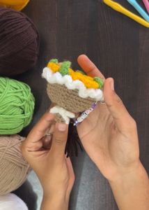 Crochet Sunflower Bouquet Keychain