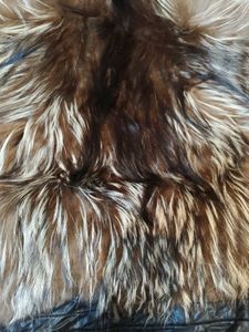 leather and fur cum vintage inspired jacket