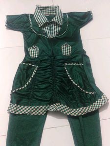 Soft Nylon Midi &amp; Leggings Set for Kids