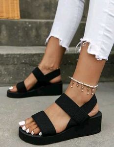 Black Platform Sandals