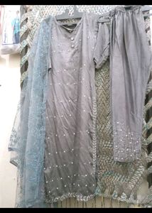Today Offer Girlish Wedding Wear Handwork Suit