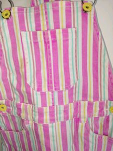Cute Striped Overalls