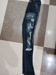 Black Distressed Jeans For Boys
