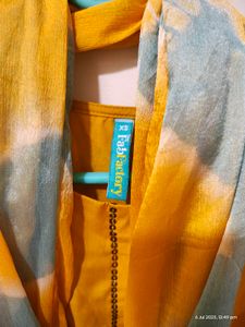 Yellow Anarkali Suit with Dupatta