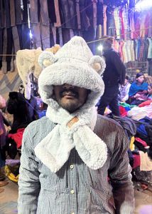 Cute Bear Ear Hood Scarf