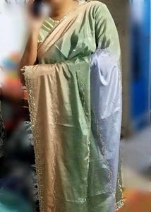 Elegant multicolour saree for party wear