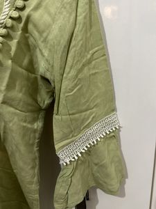Cotton Thread Work Kurta Pants