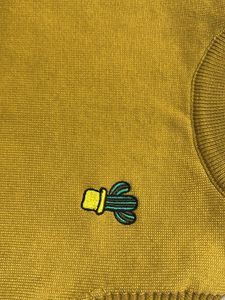 Cactus Sweater Vest - Mustard Yellow