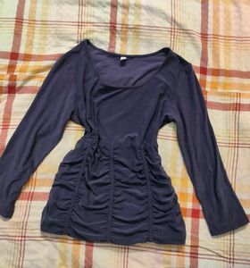 Ruched Long Sleeve Top