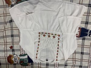 White Long Sleeve Dress