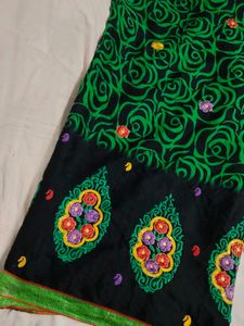 Embroidery Beautiful Party Daily Wear Saree