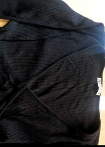 Stylish Black Tie-Back Top From ZARA