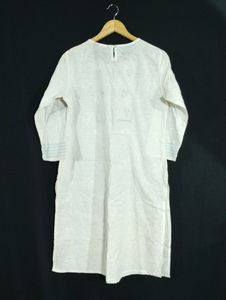 Zudio White Floral Printed Kurti (Women)
