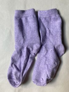 Lavender Ribbed Socks