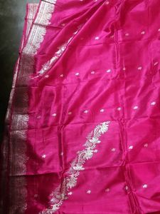 Pink Banarasi Silk Saree