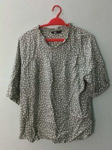 Cute Green N White Fancy Top
