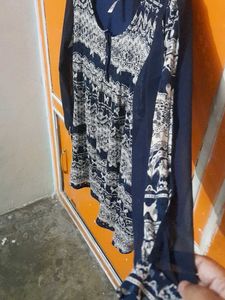 Blue Plus Light Cream Color Top