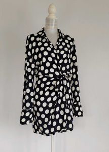 Zara polka dot Shirt dress