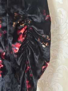 Floral Velvet Mini Dress
