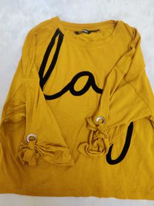 MUSTARD YELLOW CROP TOP