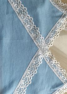 Blue Lace Coquette Top 🎀