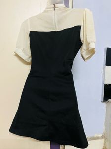 Pintrest korean Black &amp; Cream Dress