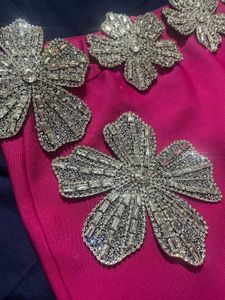 Amazing Viral Pink Rhinestone Co-ord Set
