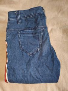 Blue Denim Capri Women