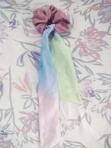 Multicolour Ribbon Scrunchie + FREEBIE