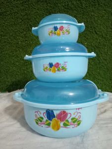 3 Pc Plastic Containers