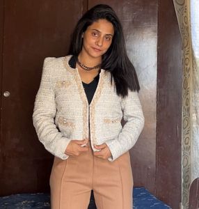 korean Elegant Tweed Jacket