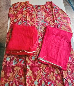 Printed Rayon Kurti Set For Women