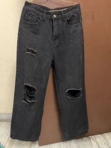 Ripped Flared Jeans