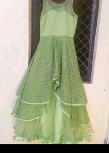 Elegant Green Ethnic Gown