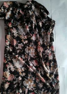 Floral Black Oversized Shirt