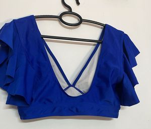 Blue Bikini Top