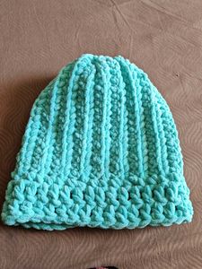 Handmade Crochet Beanie - Turquoise